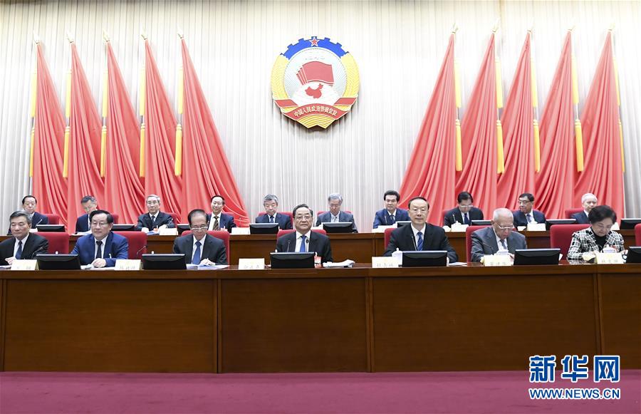1月22日，政協(xié)第十二屆全國(guó)委員會(huì)常務(wù)委員會(huì)第二十四次會(huì)議在北京開(kāi)幕。全國(guó)政協(xié)主席俞正聲出席開(kāi)幕會(huì)。 新華社記者 燕雁 攝